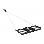 VEVOR 122x50 cm j&auml;relveetav lohistusharv, reguleeritava laiusega kruusa sisses&otilde;idutee ja muru tasandaja, 23 kg kandev&otilde;ime