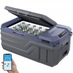 VEVOR 15L kaasaskantav auto k&uuml;lmik-s&uuml;gavk&uuml;lmik, -20&deg;C kuni 20&deg;C, 12/24V DC ja 100&ndash;240V AC, Bluetooth, matkamiseks ja telkimiseks