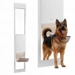 VEVOR liuguklaasukse koerauste suurtele lemmikloomadele, 2311&ndash;2439 mm k&otilde;rgus, 346x600 mm luuk, alumiiniumraam, &uuml;&uuml;rnikele