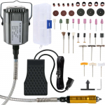 VEVOR 780W paindv&otilde;lli p&ouml;&ouml;rdlihvmasin, 500&ndash;23000 RPM, &Oslash;6.35 mm 3-l&otilde;ualine padrun, jalapedaal, 131 tarvik ehetele ja isetegemiseks