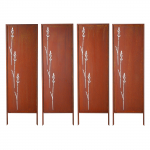 VEVOR metallist privaatsusekraan 50 x 160 cm, iseseisev aiajaotuspaneel 20 cm vaiadega, vintage terasest aed