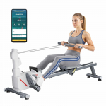 VEVOR magnetiline s&otilde;udeergomeeter, 16-astmeline takistus, kokkupandav, topeltr&ouml;&ouml;bastega, Bluetooth & LCD, 158kg kandev&otilde;ime