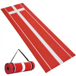 VEVOR 305x92cm pehmepalli viskekate kummialuse, pleekimiskindla muru ja libisemisvastase p&otilde;hjaga, kaasaskantav sise-/v&auml;litreeninguks