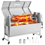 VEVOR Roostevabast Terasest Elektriline Rotisserie Grill 60kg, 38W, 4 K&otilde;rgust, S&uuml;si Varras Sea, Talle BBQ V&auml;lik&uuml;psetuseks