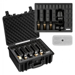 VEVOR k&otilde;va p&uuml;stolikohver 5 p&uuml;stolile ja 31 salvele, IP67 veekindel relvakohver kohandatava XPE vahuga, TSA heaks kiidetud, 475x415x215 mm
