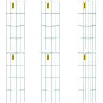VEVOR 6 tk tomati toed 100x37x37 cm, rohelised terasest taimetuged ronitaimedele, lilledele ja viljadele