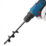 VEVOR 40x220 mm spiraalpuur istutamiseks, 3/8" kuuskant kinnitus, vastupidav aiat&ouml;&ouml;riist sibulate, aedade ja aukude jaoks