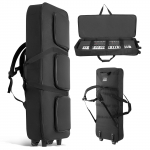 VEVOR 88-klahviline polsterdatud klaverikott ratastega, 1040x430x130mm, 3 taskut, elektrilistele klaveritele ja MIDI