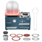 VEVOR vaakumvalu masin 290W, 3 CFM pumbaga, kellukujuline anum, r&otilde;hum&otilde;&otilde;tur, 280x280 mm laud ehete ja metalli valamiseks