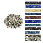 VEVOR 4,5 kg peegeldav karastatud tuleklaas, 12,7 mm vask/l&auml;bipaistev/kuld, k&otilde;rge kuumustaluvusega kaminakivid ja dekoratsioon