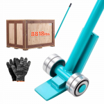 VEVOR 4T kangk&auml;ru 1,4 m s&uuml;sinikterasest k&auml;epideme ja ratastega raskete alustalade, betoonplokkide ja seadmete teisaldamiseks