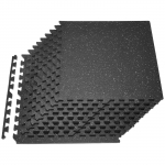 VEVOR 12-osaline EVA vahust pusle-treeningmatt 610 x 610 x 14 mm, omavahel lukustuvad j&otilde;usaali p&otilde;randaplaadid, l&ouml;&ouml;ke neelav kaitsekate