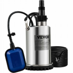 VEVOR 550W sukelpump 9500L/h, 10m juhe, ujukl&uuml;liti, roostevaba teras, basseinidele, &uuml;leujutatud aladele, niisutamiseks