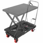 VEVOR H&uuml;drauliline T&otilde;stelaud K&auml;rul, 227kg Kandev&otilde;ime, 72.4cm T&otilde;stek&otilde;rgus, Manuaalne K&auml;&auml;rt&otilde;stuk Ratastega, Must