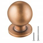 VEVOR 12 tk 25 mm tsingisulamist &uuml;marad kapinupud, antiikmessingi toonis, koos kruvidega k&ouml;&ouml;ki ja vannituppa