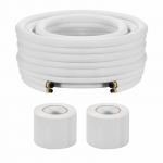 VEVOR 15,2m Mini Split vasktorude komplekt, 6,4 & 12,7mm OD, isoleeritud torud koos &uuml;hendustega ja teipidega HVAC/soojuspumbale