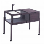 VEVOR puidust roomajate puur koos valgusraami ja ratastega, kilpkonna elamu 965x610x825 mm sise-/v&auml;listingimustes, seedripuidust puur v&auml;ikeloomadele