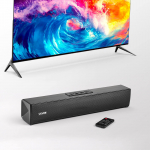 VEVOR 450 mm Bluetooth heliriba 2.0 kanaliga, 80W TV k&otilde;lar HDMI/AUX/USB, kaugjuhtimispult, nutitelerile ja kodukino jaoks