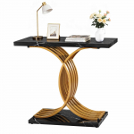 VEVOR 100x30x81 cm kuldne konsoollaud metalljalgadega, kitsas esiku diivanilaud koridori, elutuppa, magamistuppa