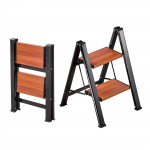 VEVOR 2-astmeline kokkupandav redel, alumiinium ja teras, libisemiskindlad laiad astmed, 150 kg kandev&otilde;ime