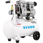 VEVOR 25L Vaikne &Otilde;livaba &Otilde;hukompressor, 1HP/750W, 115 PSI, Kaasaskantav Teraspaagiga Kompressor Rehvide T&auml;itmiseks ja Remondiks