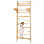 VEVOR 10-astmeline puidust Rootsi sein lastele ja t&auml;iskasvanutele, siseruumide ronimistreening koos l&otilde;uat&otilde;mbekangiga, 100kg