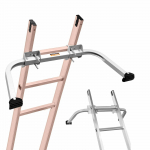 VEVOR Raskeveokiline Redeli Stabilisaator Pikendatavatele Redelitele, Terasest Seinatoega ja Libisemisvastaste Jalgadega, 150 kg Kandev&otilde;ime