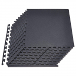 VEVOR 24 tk omavahel lukustuvad EVA vaht spordimati plaadid 61 x 61 x 1,4 cm, kaitsvad pusle p&otilde;randaplaadid koju ja j&otilde;usaali, must