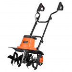 VEVOR 1500W elektriline mullafrees, 45 cm t&ouml;&ouml;la(i)us, 22 cm s&uuml;gavus, 24 terashammast, kokkupandav k&auml;epide, aiale ja murule