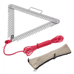 VEVOR 61cm kolmnurkne veetaimede rehaga koos 9m k&ouml;iega &ndash; roostevabast terasest kokkupandav j&auml;rve ja tiigi umbrohuniiduk