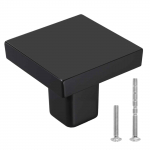 VEVOR 10 tk 30 mm musta tsingisulamiga kapinupud &ndash; ruudukujulised sahtli- ja uksek&auml;epidemed kruvidega k&ouml;&ouml;ki ja vannituppa