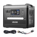 VEVOR 2400W kaasaskantav elektrijaam 2160Wh LiFePO4 p&auml;ikesegeneraator 10 v&auml;ljundiga, laiendatav koju, matkale, haagissuvilale