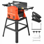 VEVOR 2-in-1 lauapealne h&ouml;&ouml;vel ja sirkel 254 mm, 2,4 hj 8000 p/min, 2-teraline l&otilde;ikepea, alusraam, 0&ndash;3 mm h&ouml;&ouml;velduss&uuml;gavus