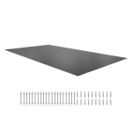 VEVOR 4x8 m ristk&uuml;likukujuline PVC maasisese basseini turvakate, s&ouml;ehall, talvekaitse &auml;ravooluavadega