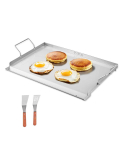 VEVOR roostevabast terasest grillplaat 58x41 cm tasapind gaasigrillile, BBQ, teppanyakile, telkimiseks ja v&auml;liskokkamiseks