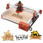 VEVOR 3-teljeline CNC freespink, 100W spindel, 400x400x95 mm t&ouml;&ouml;ala, lineaarjuhik, puidu, akr&uuml;&uuml;li ja plasti graveerimiseks