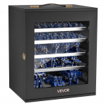 VEVOR puidust minatuuride hoiukast 1:1000&ndash;1:1500 mudelitele, 5 magnetalust, 11 sektsiooni, l&auml;bipaistev esik&uuml;lg, 32,3&times;24,1&times;39,1 cm