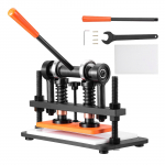 VEVOR Manuaalne Nahal&otilde;ike- ja Reljeefmasin, 260x120 mm Plaat, 12 mm T&otilde;uge, Topeltjuhikud, 1.5 t Kandev&otilde;ime