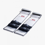 VEVOR Roostevabast Terasest Betooni P&otilde;lvekaitsmed 71x20 cm Rihmadega &ndash; Libisemisplaadid Tsemendi Viimistlemiseks, Ergonomiline Disain, Paar