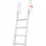 VEVOR 4-astmeline &uuml;lesklapitav alumiiniumist kairedel, 159 kg kandev&otilde;ime, libisemiskindlad 10x46 cm astmed paatidele, basseinidele