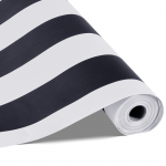 VEVOR isekleebitav tapeet 45cm x 15m, must-valge geomeetriline, veekindel vin&uuml;&uuml;lseinakatte rull