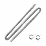 VEVOR 1980 mm roostevabast terasest painduv v&auml;ljalasketoru komplekt 2 kinnitusega 2KW&ndash;8KW diiselsoojenditele