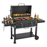 VEVOR suur 0,5 m&sup2; s&ouml;egrill 2 t&otilde;stetava s&ouml;erestiga, kokkupandavate k&uuml;lglauaga, terasest BBQ aeda ja terrassile