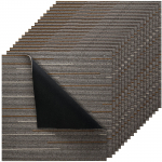 VEVOR Reusable Carpet Tiles 610x610 mm, 24 PCS, Covers 8.9㎡ &ndash; Modular Non-Slip Soft Floor Tiles for Home & Office, Dark Brown