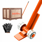 VEVOR 2 tk raske koormuse kangid ratastega, 2994 kg kandev&otilde;ime, 1.4 m s&uuml;sinikterasest k&auml;epide alustele ja betoonplokkidele