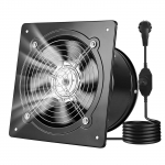 VEVOR 20,3 cm 576 m&sup3;/h seinale paigaldatav v&auml;ljat&otilde;mbeventilaator kiiruseregulaatoriga, 48W terasest ventilatsiooniventilaator k&ouml;&ouml;ki, garaaži