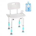 VEVOR reguleeritav du&scaron;itool seljatoega, libisemiskindel iste eakatele ja puuetega inimestele, 158,8 kg kandev&otilde;ime, ilma t&ouml;&ouml;riistadeta