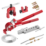 VEVOR piduritoru remondikomplekt 7,6 m x 4,76 mm, 45&deg; &uuml;hekaarutus t&ouml;&ouml;riist vaskkattega toruga, 20 liitmiku, torupainutaja ja l&otilde;ikur