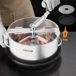 VEVOR Manuaalne 300mm Pungade Lehetrimmer Roostevabast Terasest Teradega, M&auml;rgade ja Kuivade Taimede H&uuml;droponiliseks L&otilde;ikamiseks