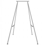 VEVOR &Otilde;hujoga Raam 2.9m, 250kg Kandev&otilde;ime, Kroomitud Terasest Siseruumide/V&auml;litingimuste Joogakiige ja Trapetsi Statiiv